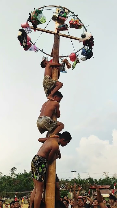 Lomba Panjat Pinang 17 Agustus #funny #lucu #video