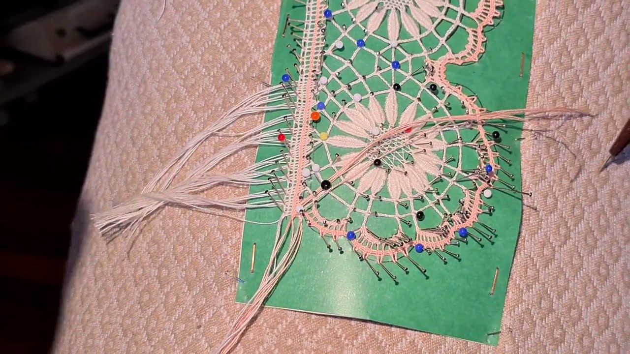 Encaje Gallego La Maravilla,Remate Final En Ondas