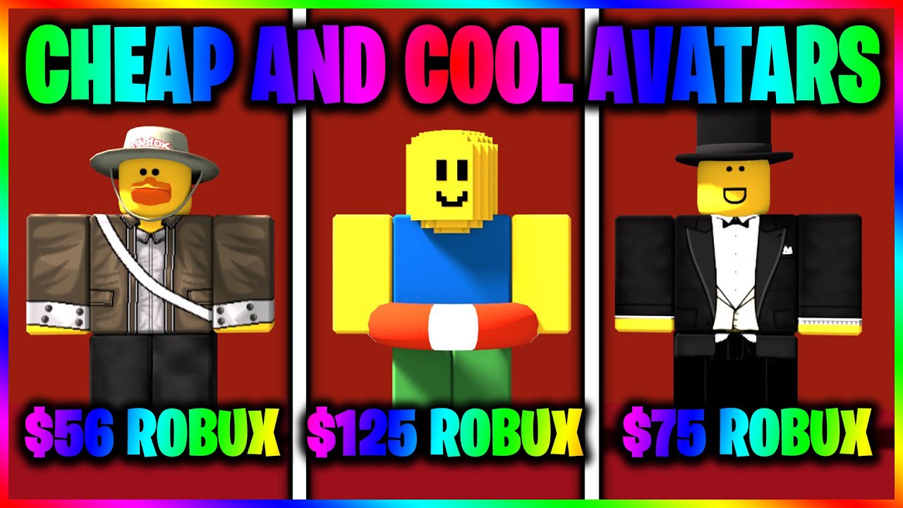 Cheap & Cool Looking Roblox Avatars That Cost A Few Robux! - YouTube