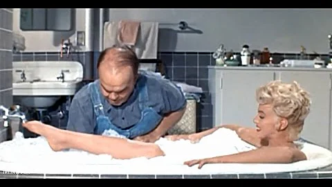 Marilyn Monroe  In The Bath Scene - "The 7 Year It...