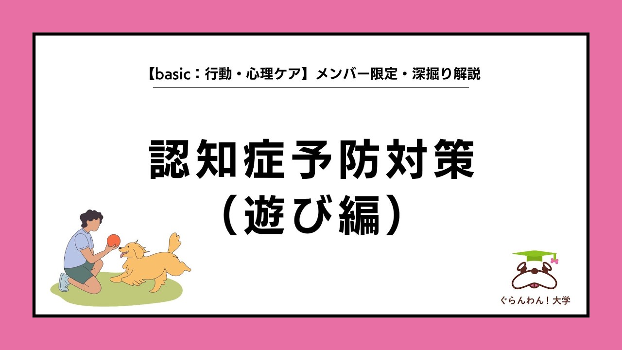 32 [Basic: Behavioral & Psychological Care] Dementia Prevention