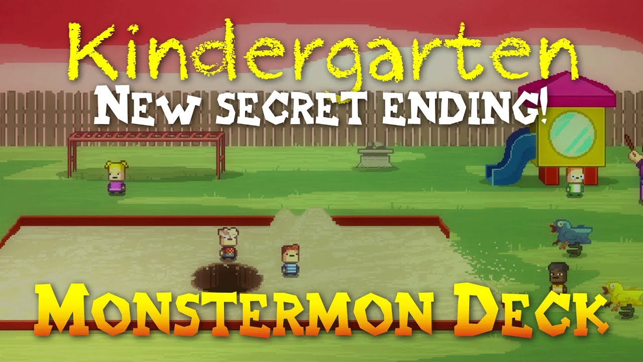 Kindergarten new Monstermon Deck ending! (Let's play Kindergarten Steam Early Access)