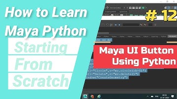 How To Make Maya UI Button| #maya #mayaui #ui #mayabutton #pythonscript #script