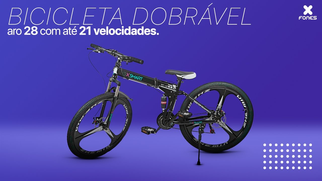 BICICLETA DOBRÁVEL ARO 29, 21 VELOCIDADES (LANÇAMENTO) - XFONES - YouTube