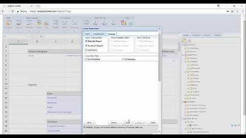 Regression with XLMiner Cloud