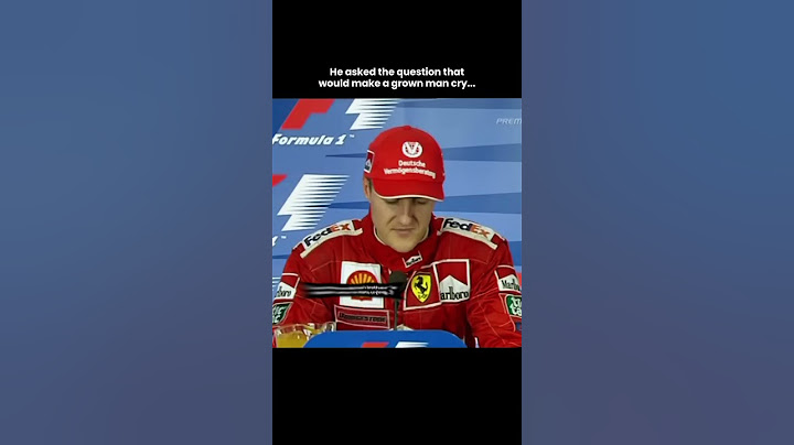 Michael Schumacher gets emotional after beating Ayrton Senna's record in F1