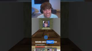 Donut's react to his member pixel art. Look at his face. #minecraftshorts