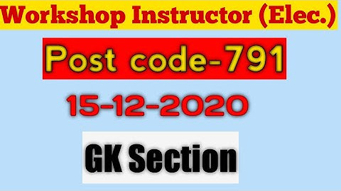 Hpsssb Workshop Instructor||Post code-791|| GK section fully solved 🔥🔥