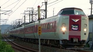 JR西日本 381系 特急｢やくも｣ 増結9連 清音→倉敷 2012.10