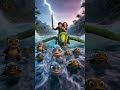 River Avengers Adventure 🌊 | Cute Baby Animals Surfing Giant Waves | 3D Animation