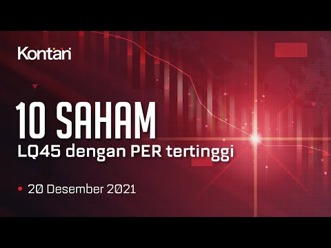 IHSG Turun, INI 10 SAHAM LQ45 dengan PER TERTINGGI (20/12/2021)
