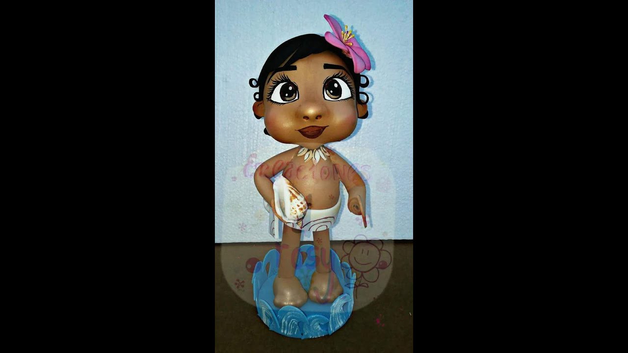 Como Pintar Labios Para Fofucha Moana How To Paint Fofucha Moana Lips By Justfeelingscrafts