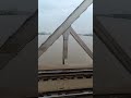 Relaxing Train Ride Across Tapi River 🌊 | Travel Vibes from Window Seat #river #bridge #surat #yt