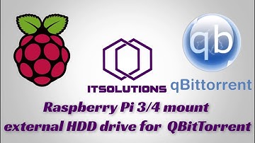 Raspberry Pi 4 Mount External HDD for QbitTorrent WebUI torrent client client seedbox