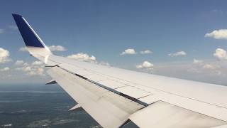United - Turbulence - Amazing Landing NYC Skyline - Newark Airport - EWR