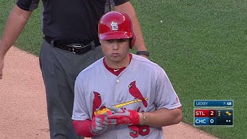 STL@CHC: Diaz plates Wong with an RBI single