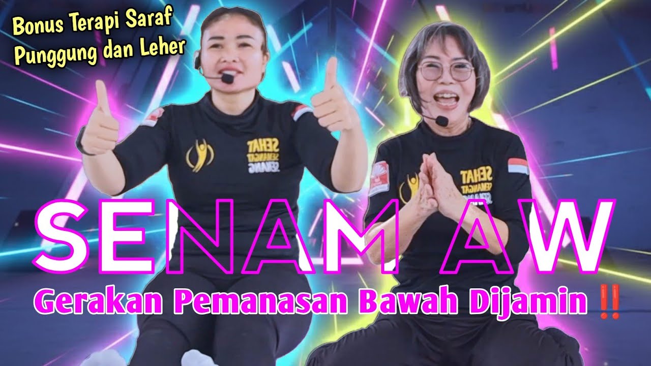 Senam AW Gerakan Pemanasan Bawah dijamin‼️Bonus Terapi Saraf Punggung dan Leher @TheLadiesChannel