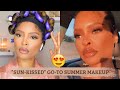 My &quot;Sunkissed&quot; Go-To Summer Makeup Routine 2021 *Beginner Friendly*