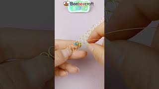 How to Make Wire Wrapping Bangle #shorts