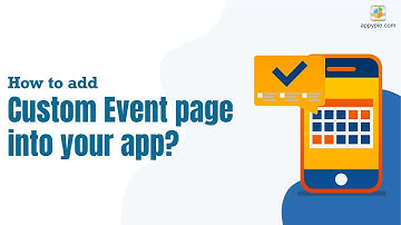 How to add Custom Event page into your app?