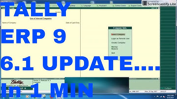 How To Update Tally.ERP 9 Release 6.1 in 1 Min