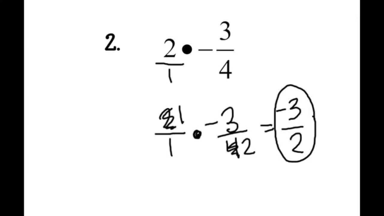 4.6 Multiply Fractions - YouTube