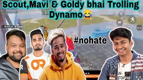 Scout, Mavi & Goldy Bhai Trolling Dynamo 😂 | Reaction on Dynamo killed by desert eagle