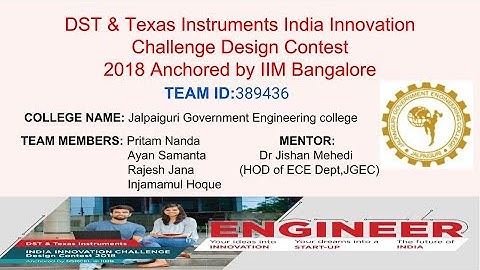 IICDC 2018 – Team-389436 - Quarterfinal Final Submission– Technical