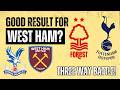 West Ham DRAW at Palace... What does it mean for the relegation scrap?
