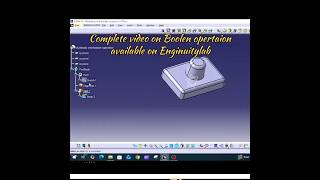 CATIA V5 Boolean Add 🔥 Merge Bodies | Beginner CAD Tips #catiav5 #catiadesign #booleanoperation