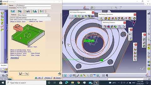 Catia Nc Programming Exercise - 61 #facing #pocketing #profilecontouring #drilling #catianc #ncprogr