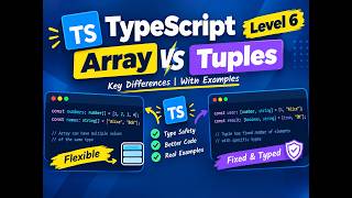 TypeScript Level 6 🚀 Arrays vs Tuples Explained with Examples | TypeScript Tutorial in Hindi