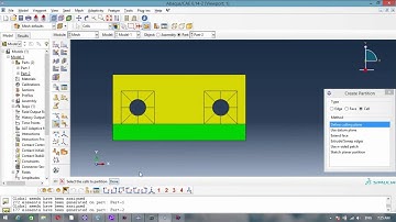 How to mesh elements with hole - Abaqus
