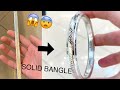 WOAH! 😱😨 Making a Solid Heavy Silver Bangle Kada! | Jewelry Making | How it's made | 4K Video