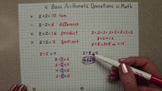 4 Basic Arithmetic Operations in Math Net Worth