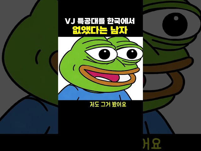 VJ 특공대를 한국에서 없앤 남자