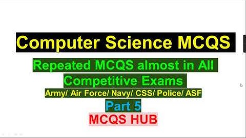 Most Repeated Computer Mcqs | Important Computer Mcqs | FPSC NTS PPSC ETEA LCC Airforce Navy part 5