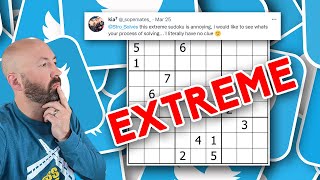 In which I solve an EXTREME SUDOKU for Twitter screenshot 2