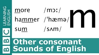 English Pronunciation 👄 Consonant - \/m\/ - 'hammer', 'mime' and 'more'