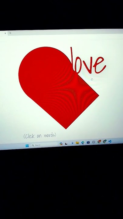 Valentine's Day Special ️ #html #css #javascript#vscode #learning#heart ...