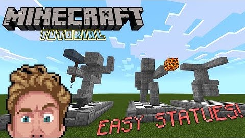 Minecraft Tutorial: How To Build Statues! - Easy Build!