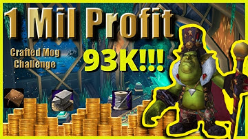 1 MILLION Profit | Crafted Transmog Challenge Week 1 Huge Sales| How to Make Millions Gold Empire!!!