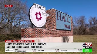 HACC rejects faculty union's latest contract proposal