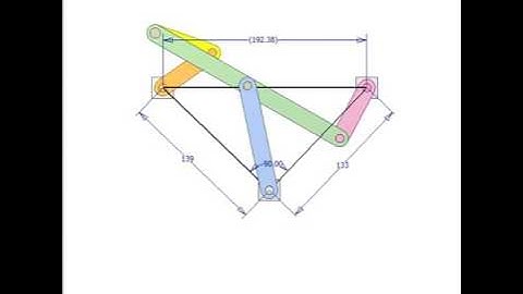 Six bar linkage for reversing rotation