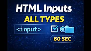 Celebrity All HTML Input Types in 60 Seconds ๐ฅ | Complete Form Guide Wealth