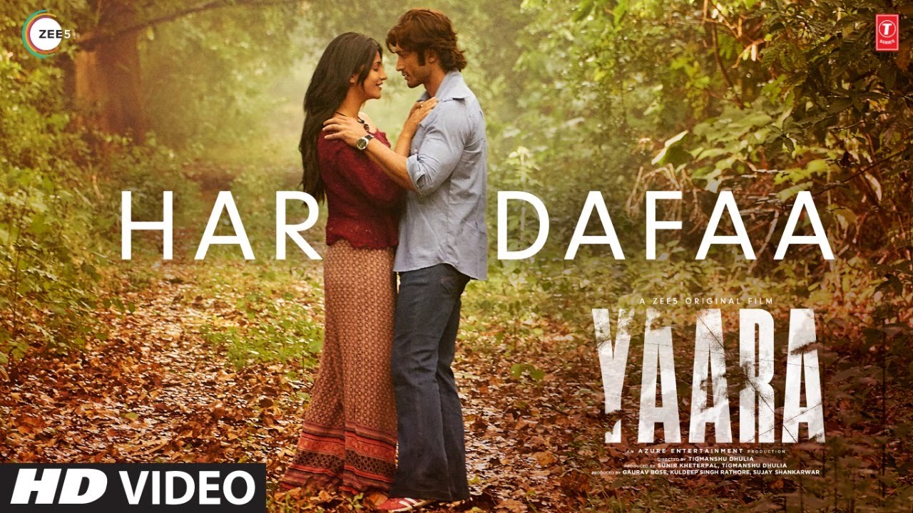 Har Dafaa Video  Yaara  Vidyut Jammwal Shruti Haasan  Shaan Shruti Rane  Gourov Roshin