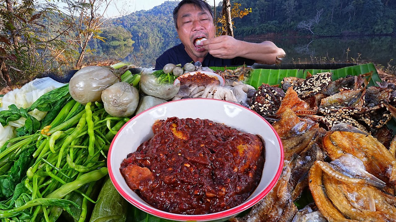 น้ำพริกตาแดง สูตรเมืองแป้ กินกับ ปลาหวานทอดปลาแห้งทอด-09-01-2025-