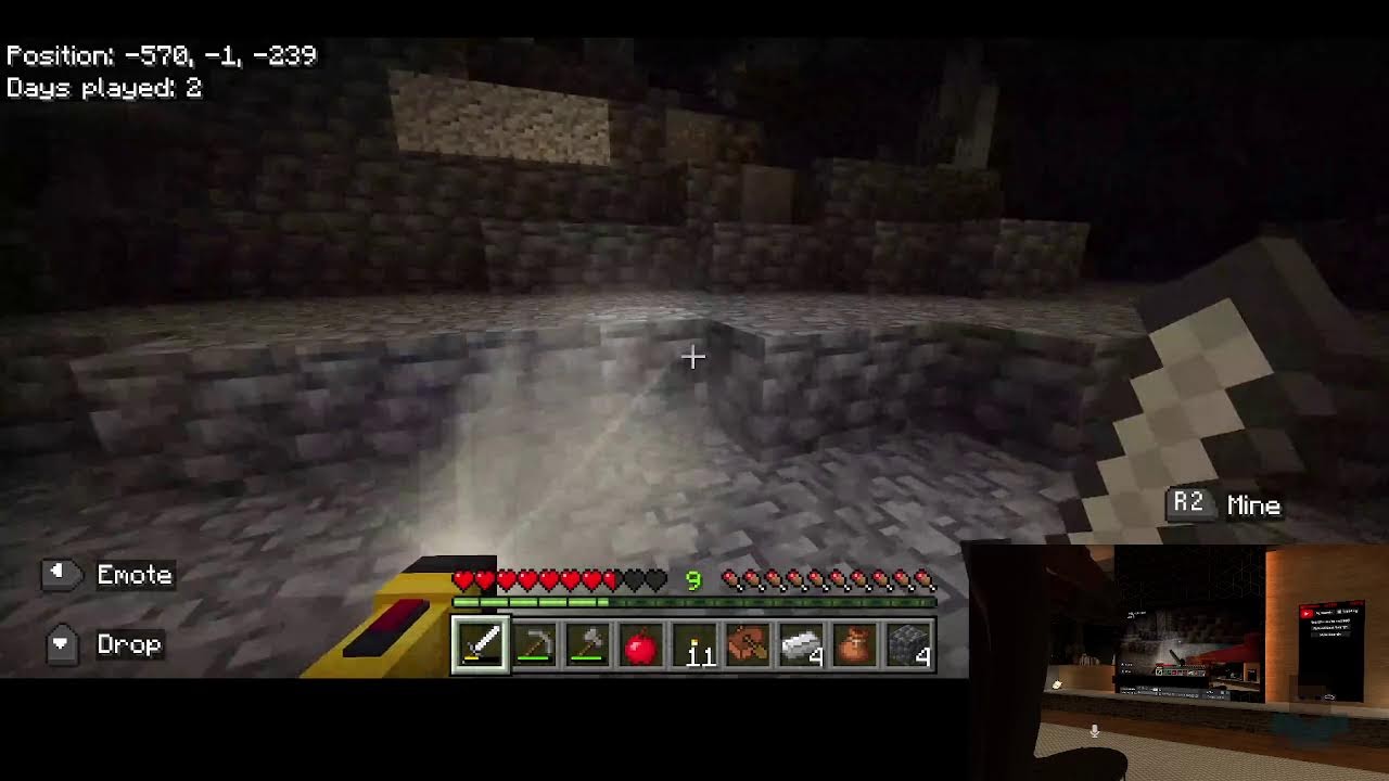 Playing the Dwellers addon Minecraft Bedrock Eidition. while screawing around in VRChat