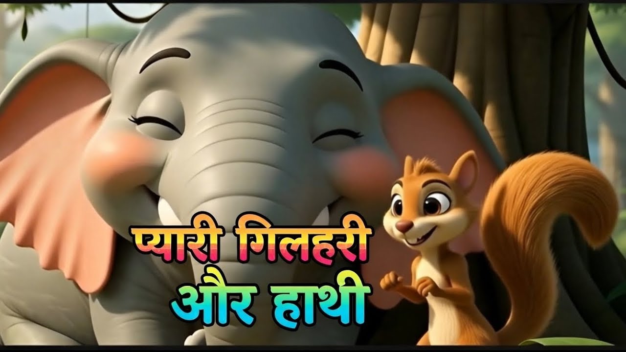नन्ही गिलहरी का बड़ा कारनामा 🐿️🐘 | 3D Cartoon Moral Story | Hindi Kahani