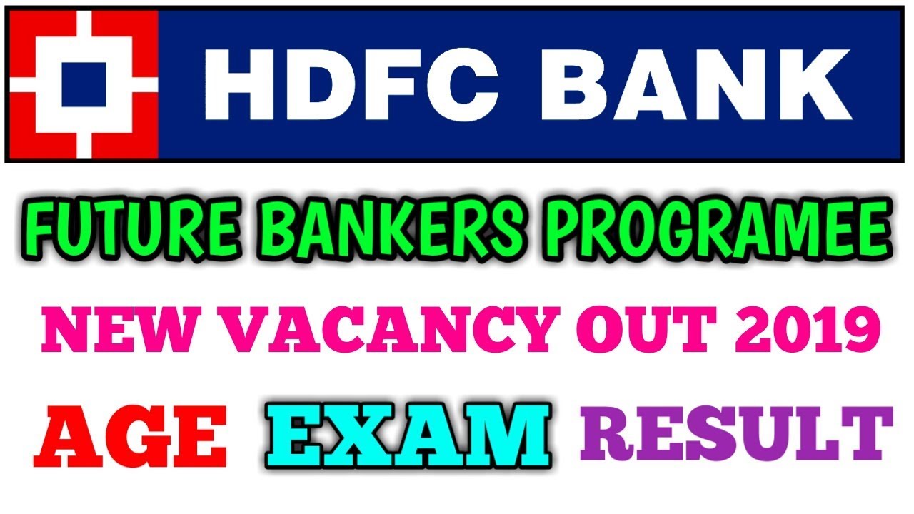 HDFC BANK FUTURE BANKERS PROGRAM DOUBT 2019